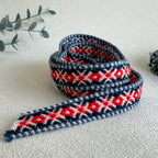 Baltic Folk Woven Ribbon Set – Traditional Ethnic Textile Trim (2 pcs)