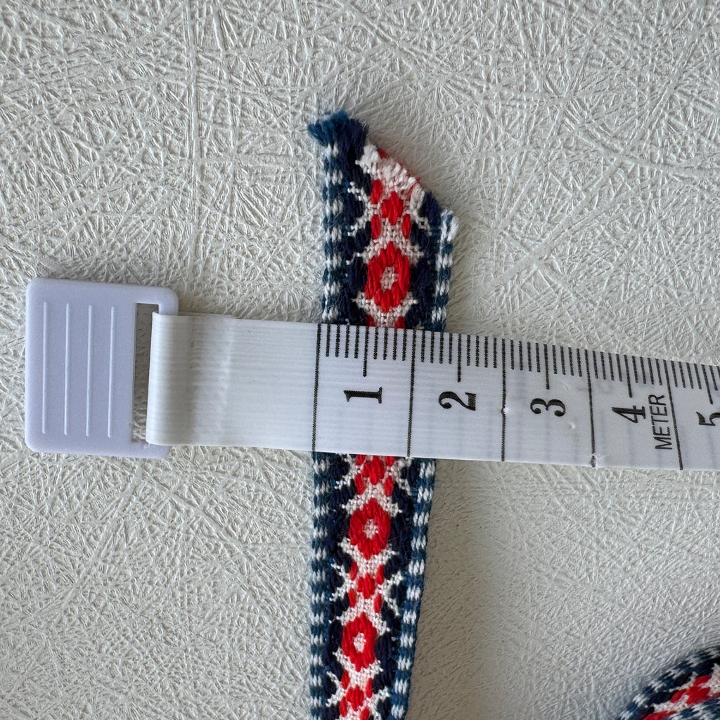 Baltic Folk Woven Ribbon Set – Traditional Ethnic Textile Trim (2 pcs)