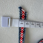 Baltic Folk Woven Ribbon Set – Traditional Ethnic Textile Trim (2 pcs)