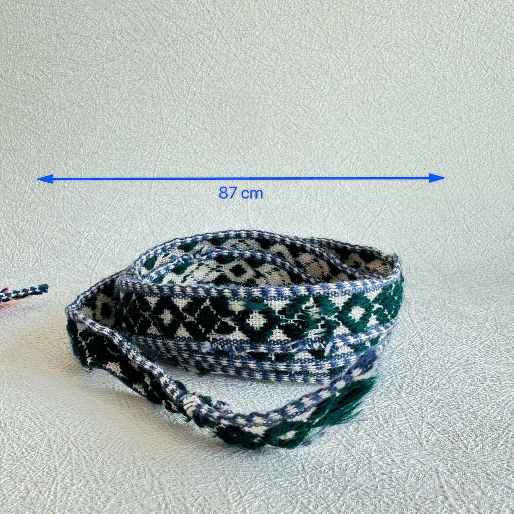 Baltic Folk Woven Ribbon Set – Traditional Ethnic Textile Trim (2 pcs)