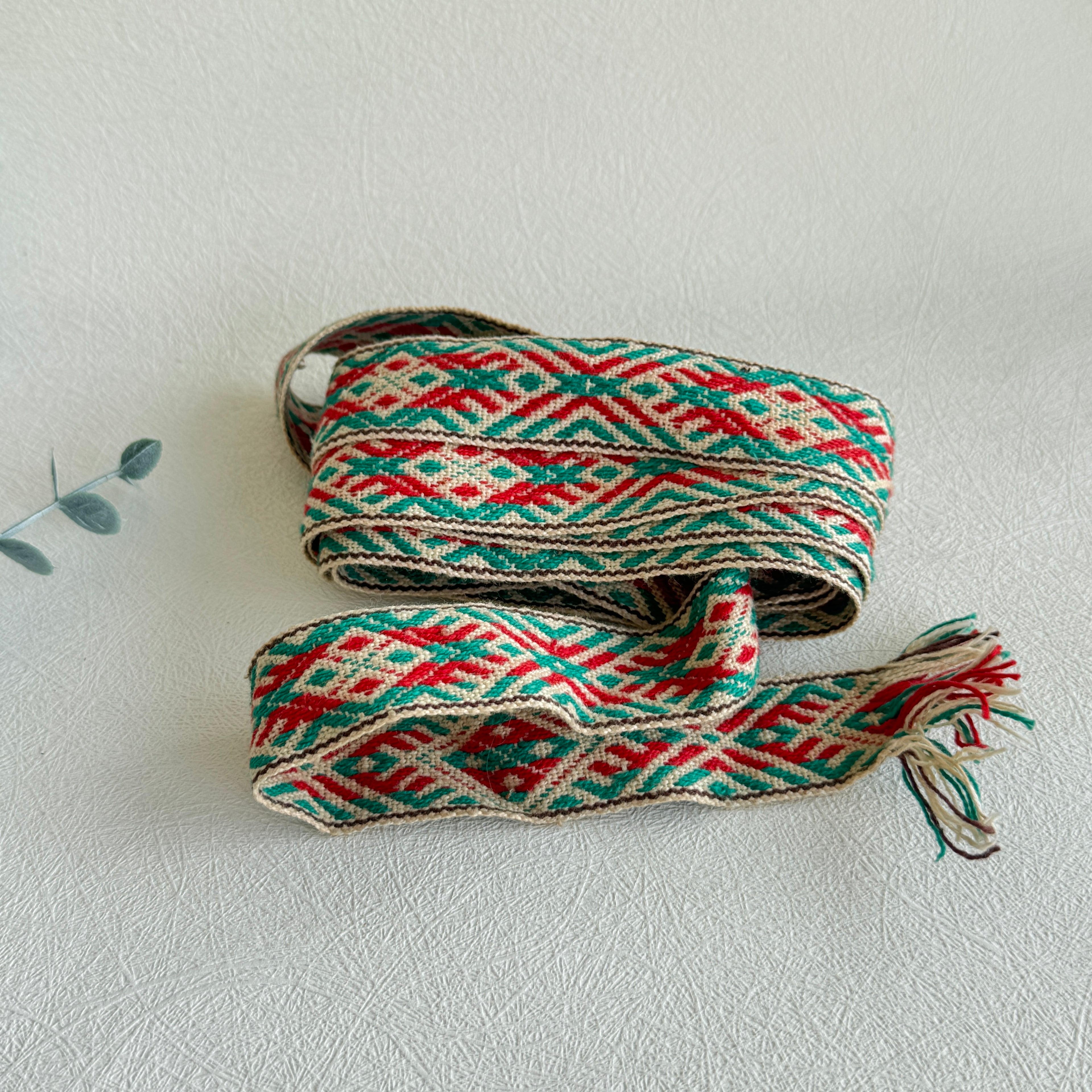 Estonian Kirivöö Folk Belt – Handwoven Traditional Sash (2.4m)