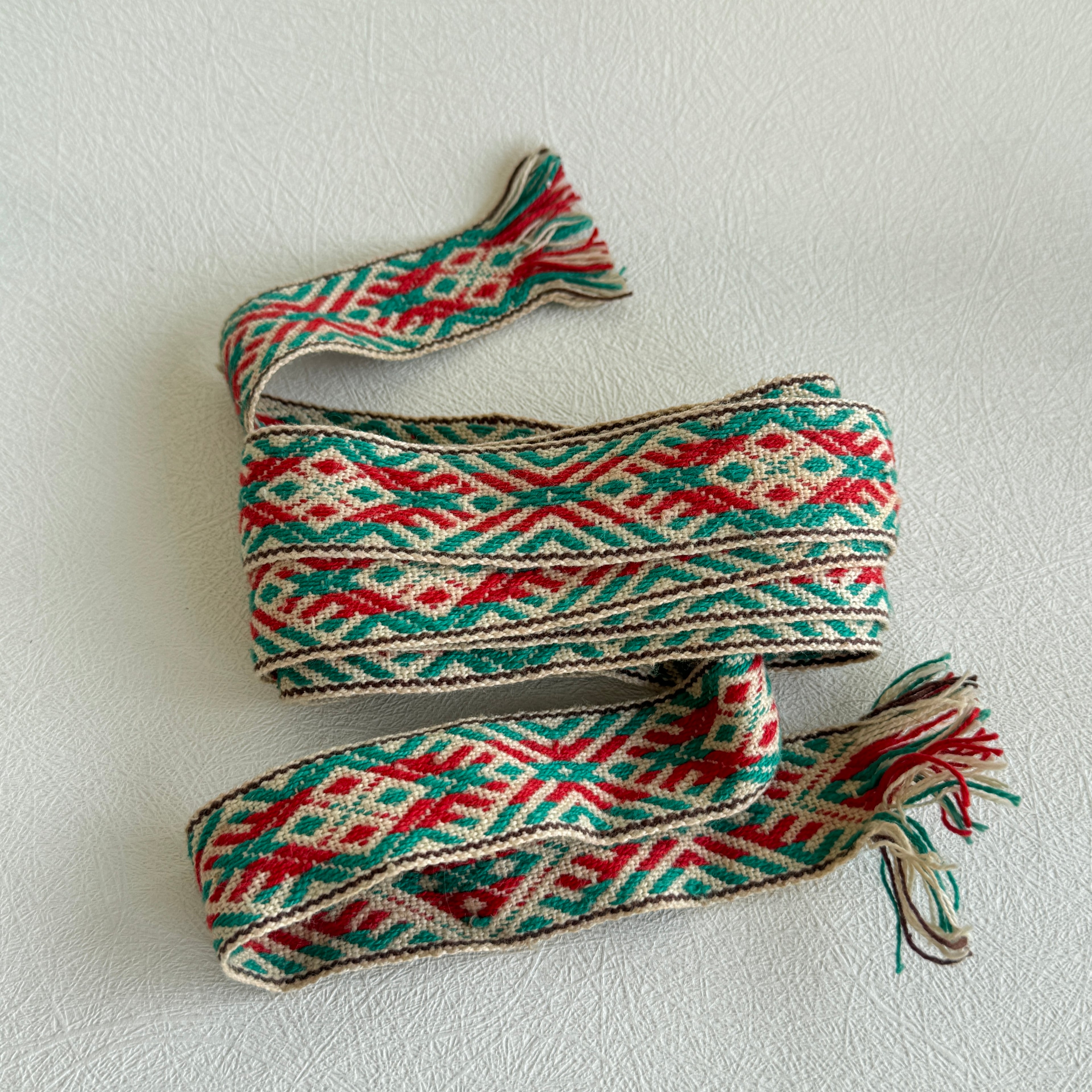 Estonian Kirivöö Folk Belt – Handwoven Traditional Sash (2.4m)