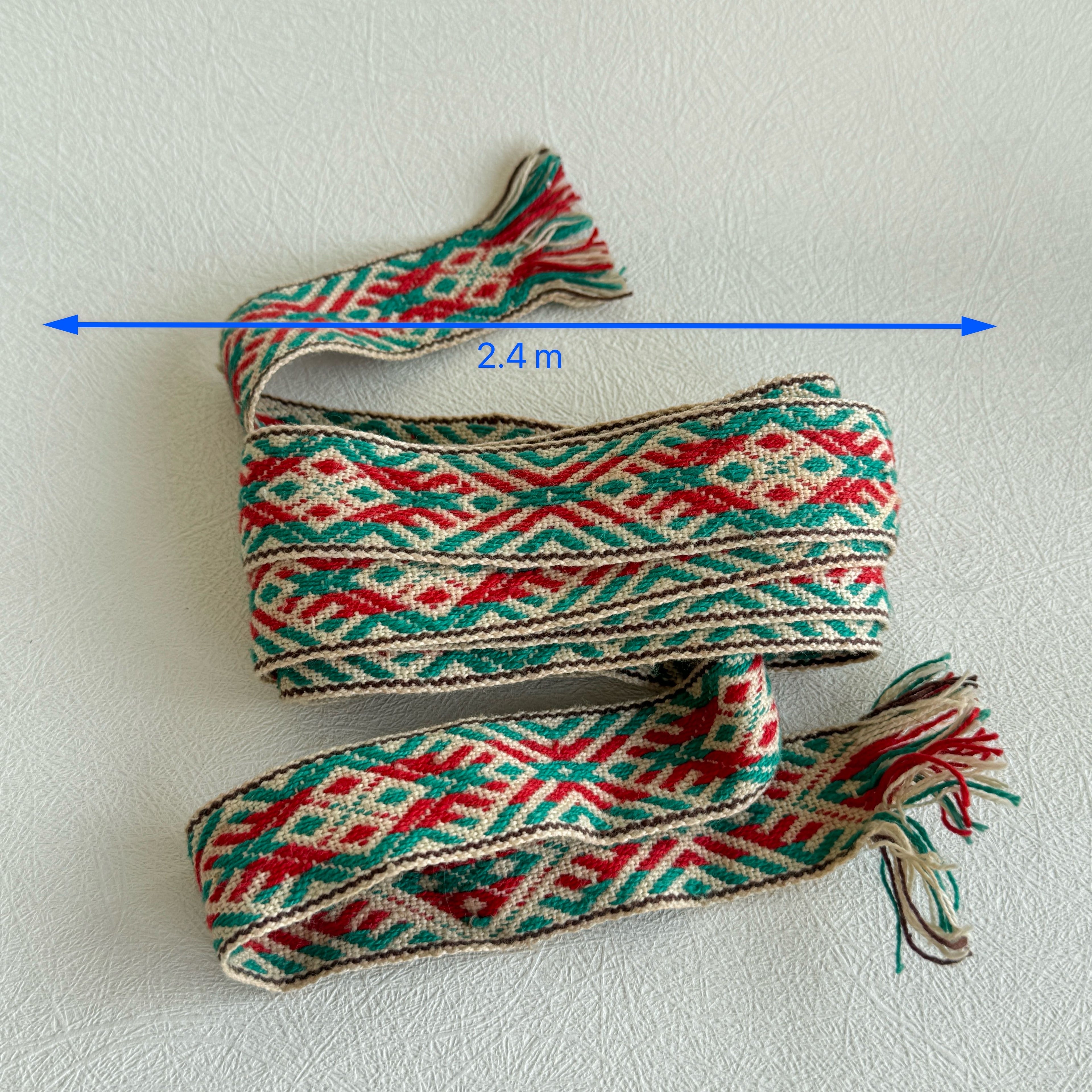 Estonian Kirivöö Folk Belt – Handwoven Traditional Sash (2.4m)