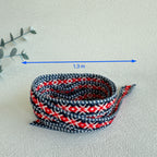 Baltic Folk Woven Ribbon Set – Traditional Ethnic Textile Trim (2 pcs)