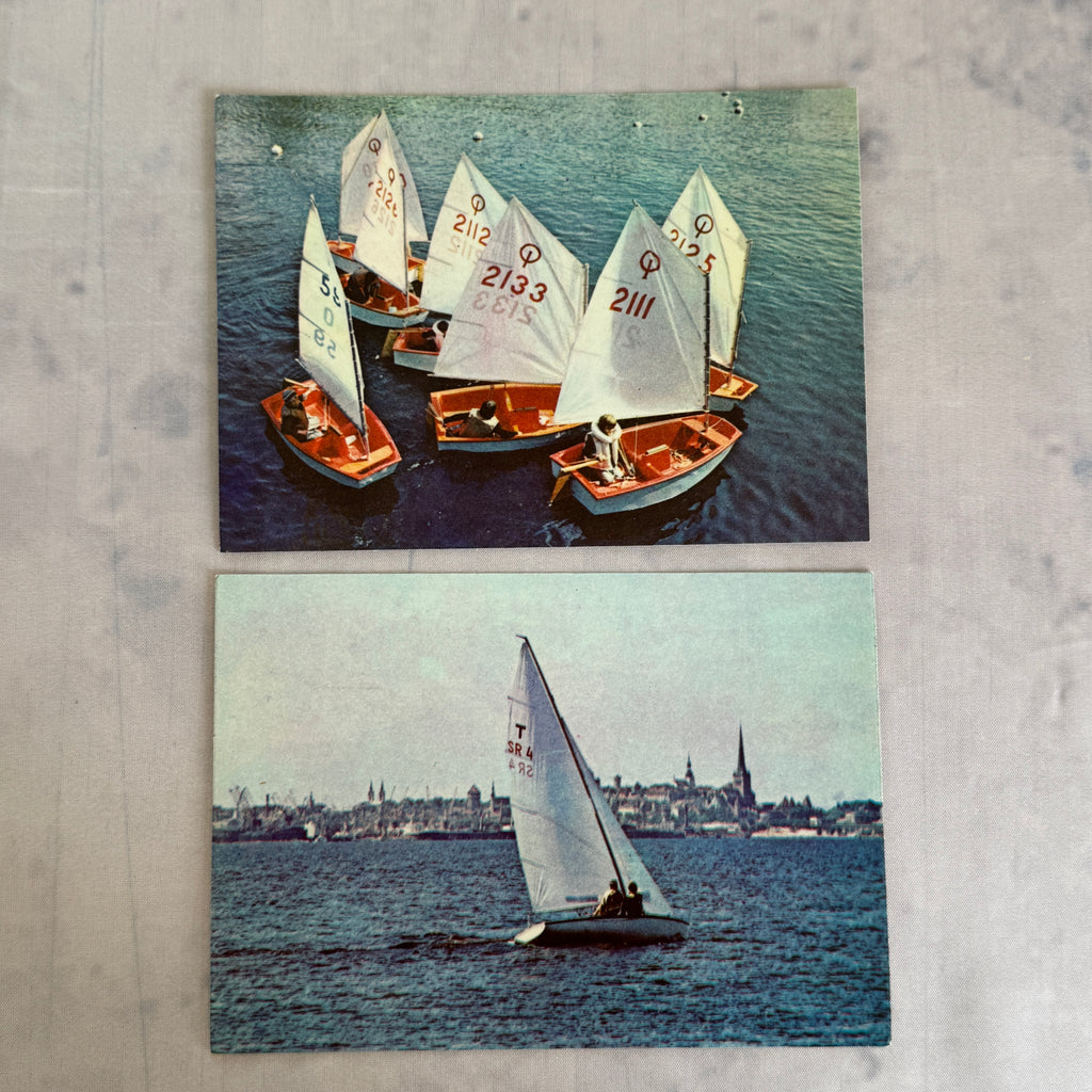 Vintage 1980 Olympic Sailing Postcard Set – Tallinn USSR (Estonia), 16 pcs