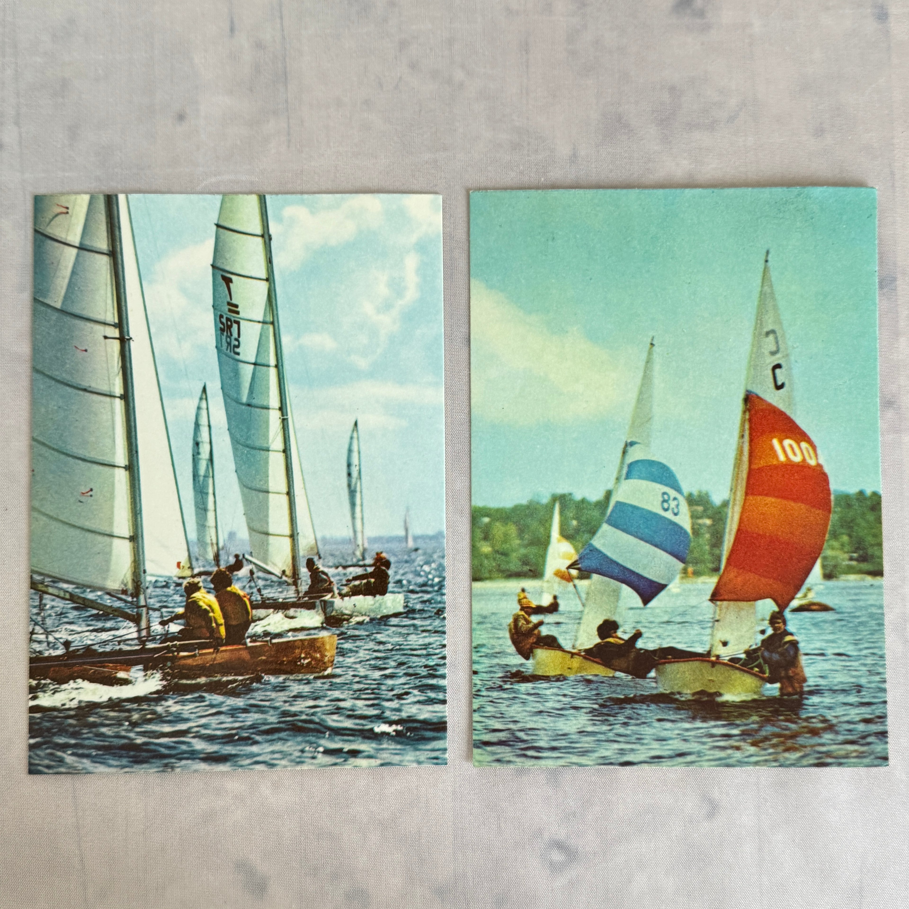 Vintage 1980 Olympic Sailing Postcard Set – Tallinn USSR (Estonia), 16 pcs