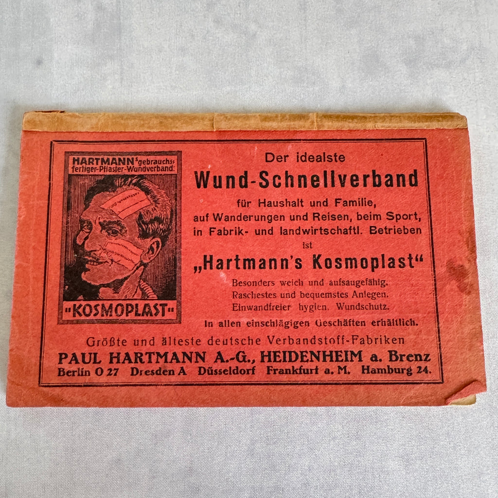 Antique German First Aid Book c.1910 – Illustrated Medical Handbook