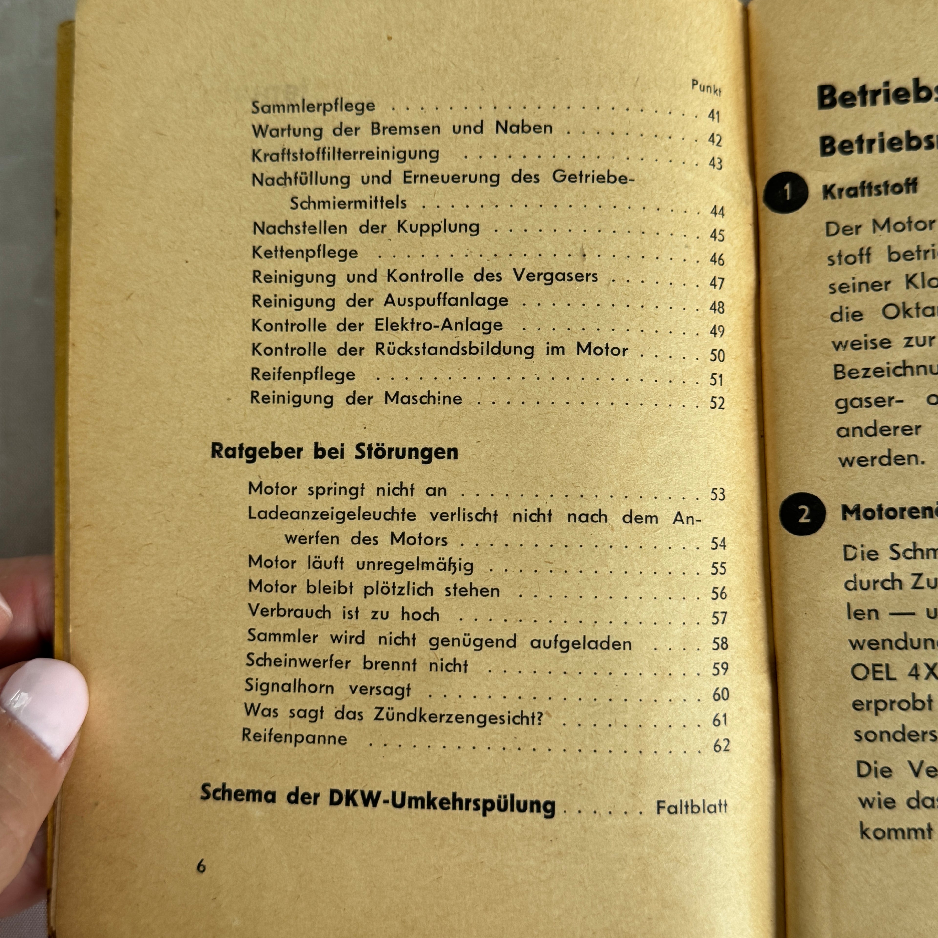 DKW Motorcycle Manual SB Models KS200 1942 Auto Union Germany Original