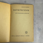 Batiktechnik Book Rudolf Köhler – Textile Art Guide Leipzig