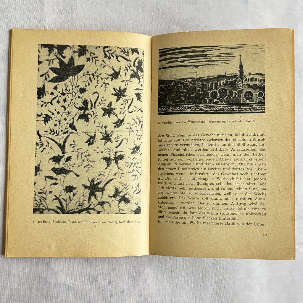 Batiktechnik Book Rudolf Köhler – Textile Art Guide Leipzig