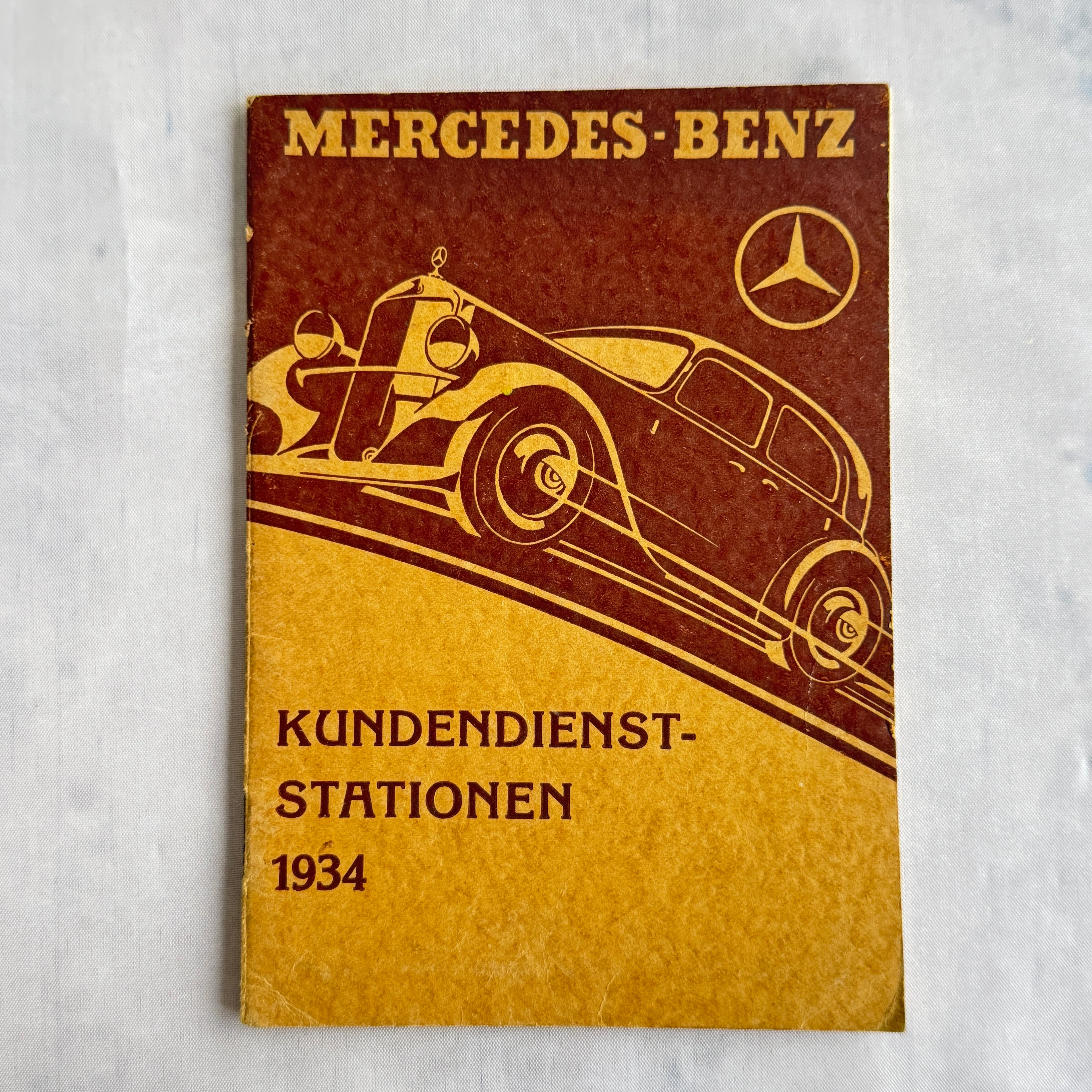 Mercedes-Benz 1934 Service Stations Booklet with Fold-Out Map