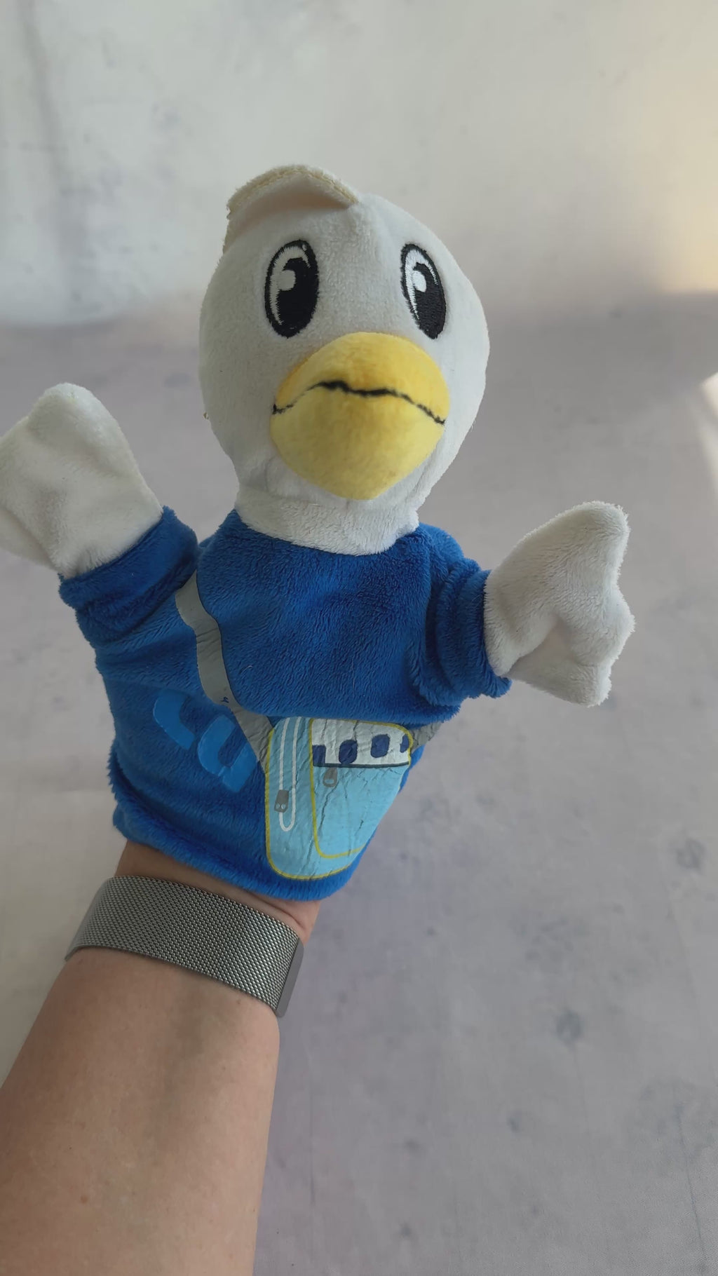 Lufthansa Lu Crane Mascot Hand Puppet